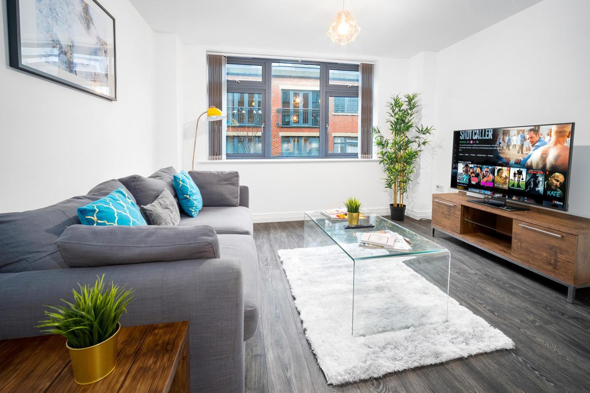 New Luxe Apartment - Secure Parking - Birmingham City Centre - Netflix - Wifi - Top Rated - 54M Zewnętrze zdjęcie