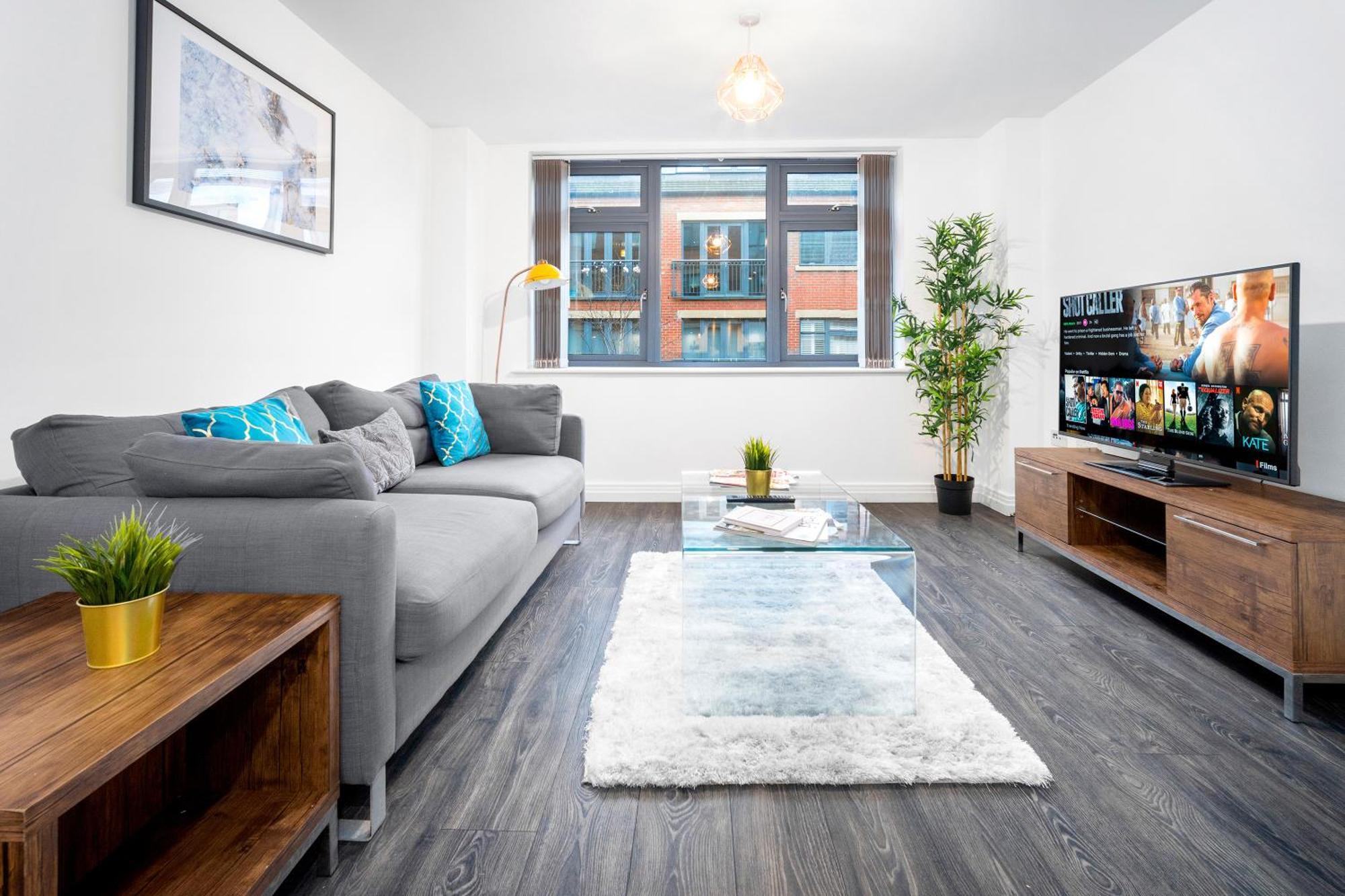 New Luxe Apartment - Secure Parking - Birmingham City Centre - Netflix - Wifi - Top Rated - 54M Zewnętrze zdjęcie